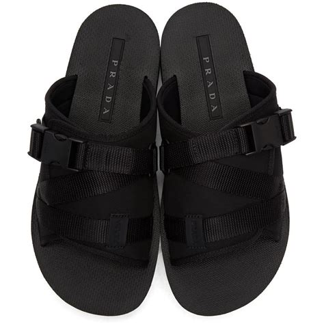 prada mens sliders|prada men's slip on shoes.